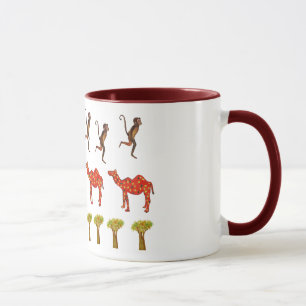 Animaux africains Belle illustration Combo Mug