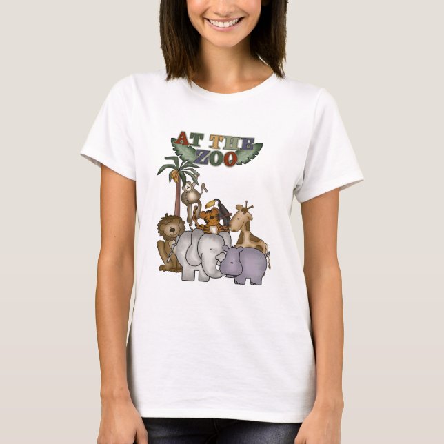 Animaux aux T-shirts et aux cadeaux de zoo (Devant)