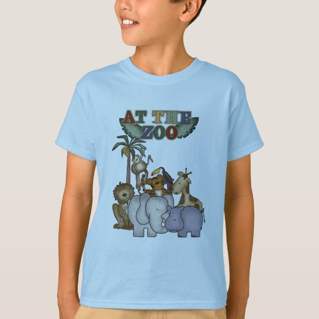 Animaux aux T-shirts et aux cadeaux de zoo (Devant)