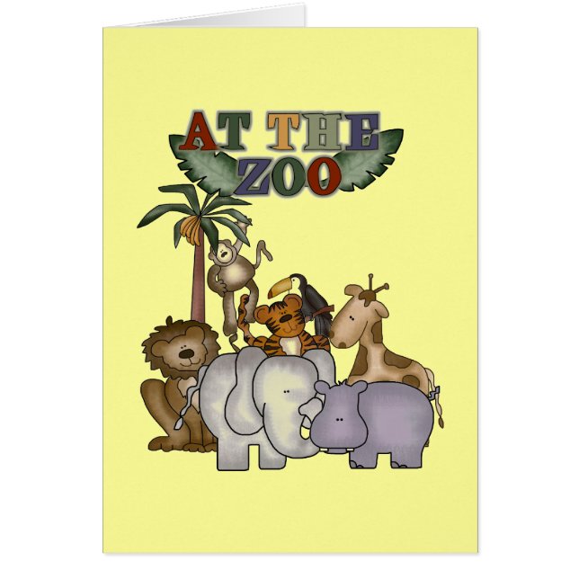 Animaux aux T-shirts et aux cadeaux de zoo (Devant)