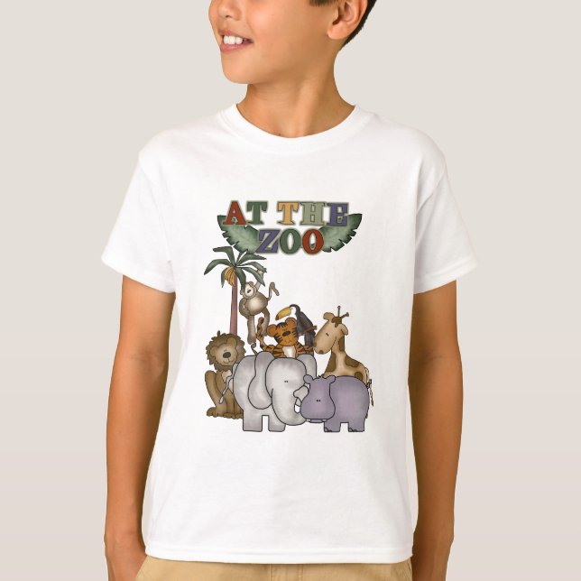 Animaux aux T-shirts et aux cadeaux de zoo (Devant)