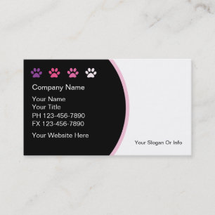 Animaux de compagnie Cartes de visite Nouveau tend