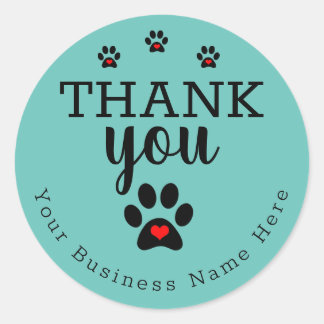 Animaux de compagnie, Chien Paw Stickers Merci per