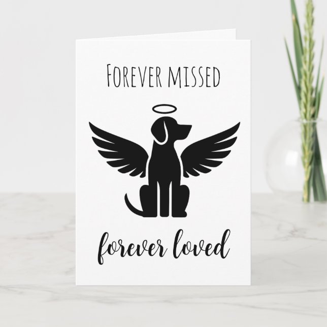 animaux de compagnie perte de cartes de sympathie  (Devant)