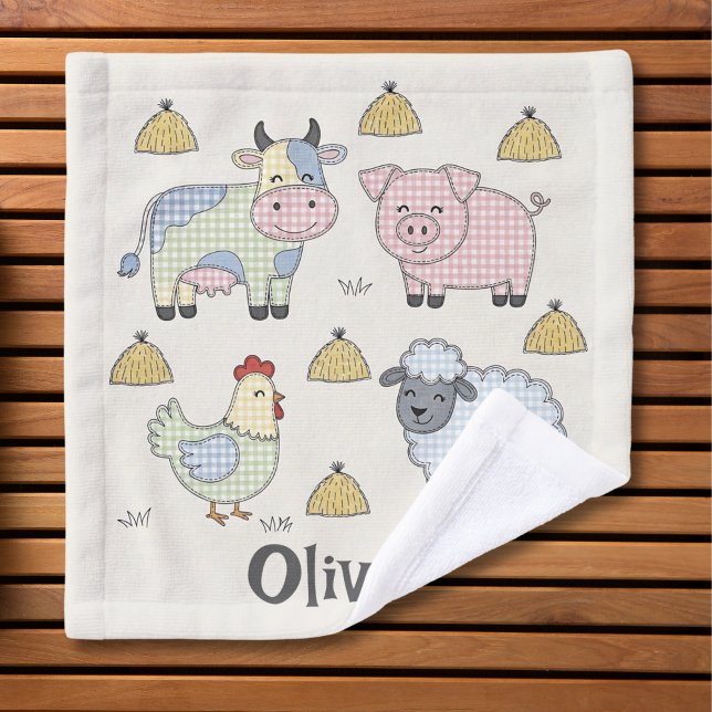Animaux de ferme mignons en patchwork (Créateur téléchargé)