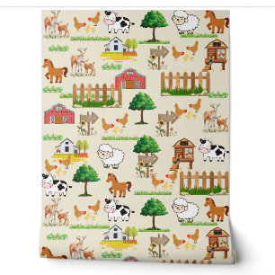 Animaux de ferme Papier peint de pépinière