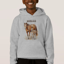 Animaux de ferme personnalisés "Bonjour" Baby Hors