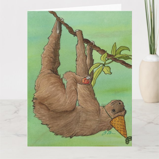 Animaux de fêtes : Carte à fentes 8,5 pouces x 11  (Devant)