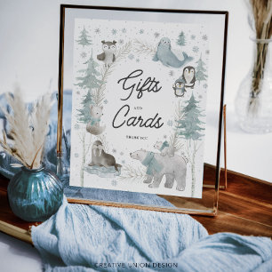 Animaux de l'Arctique Cadeaux et cartes de Baby sh
