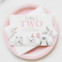 Animaux de l'Arctique Invitation d'anniversaire