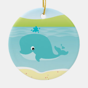 Animaux de mer, baleine et ornement d'enfants