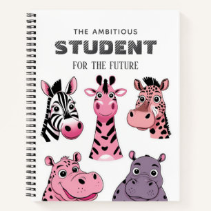 Animaux de safari personnalisés STIKERS Cahier