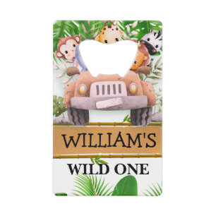 Animaux de Safari Wild One JUNGLE Anniversaire