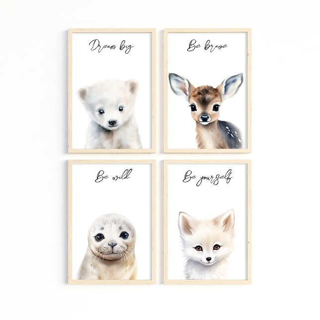 Animaux d'hiver Genre Neutre Baby shower Cadeau (Créateur téléchargé)
