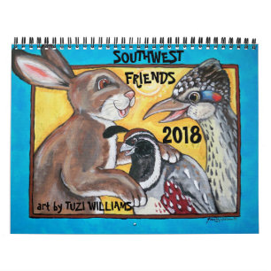 Animaux du sud-ouest Calendrier de la faune mignon