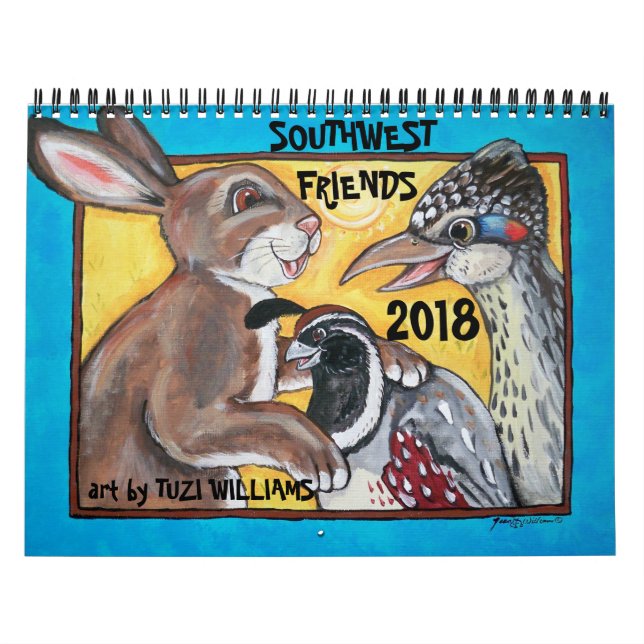 Animaux du sud-ouest Calendrier de la faune mignon (Protection)