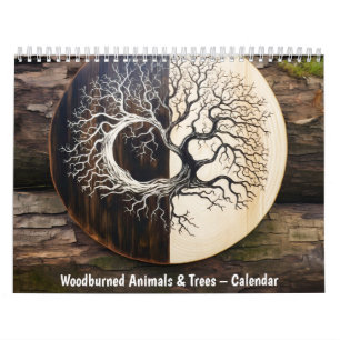 Animaux et arbres brûlés au feu – Calendrier 2026