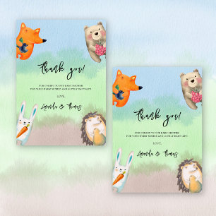 Animaux forestiers - merci baby shower