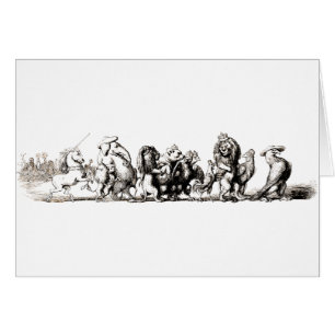 Animaux Mignons Art Licorne Éléphant Lion Zoo