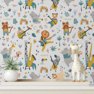 Animaux Musicaux Mignons Papier Peint Enfant à Déc