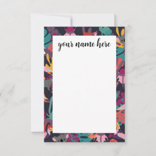 Animaux personnalisés Cartes pour notes