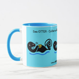 Animaux sauvages - Mer OTTER - - Nature - Mug Bleu
