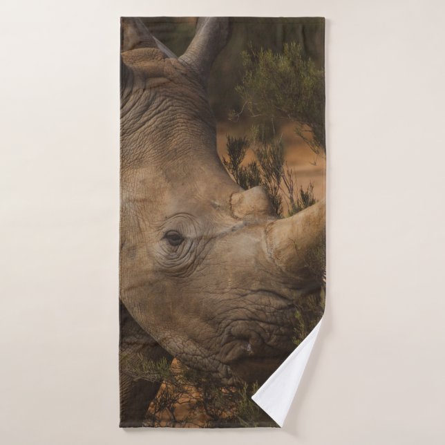 ANIMAUX SAUVAGES RHINO (Serviette de bain)