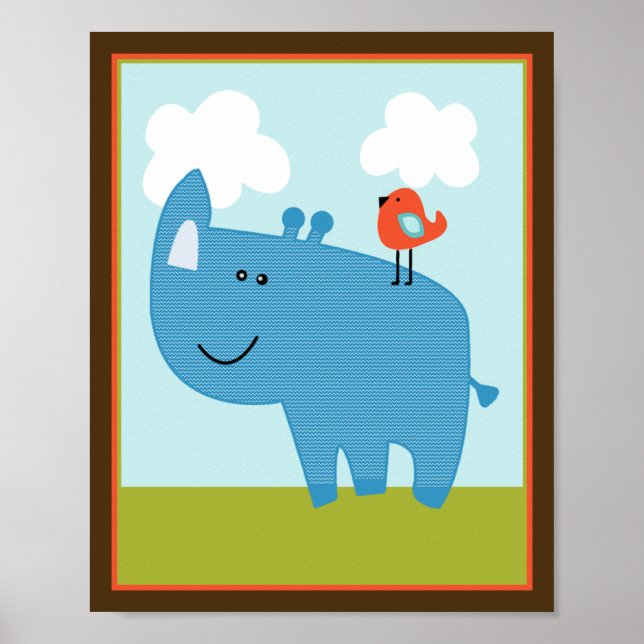 Animaux sauvages Rhinoceros Rhino Poster (Devant)