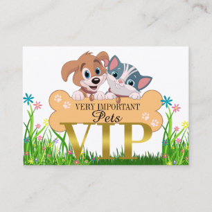 Animaux très importants VIP Carte de visite / Pass