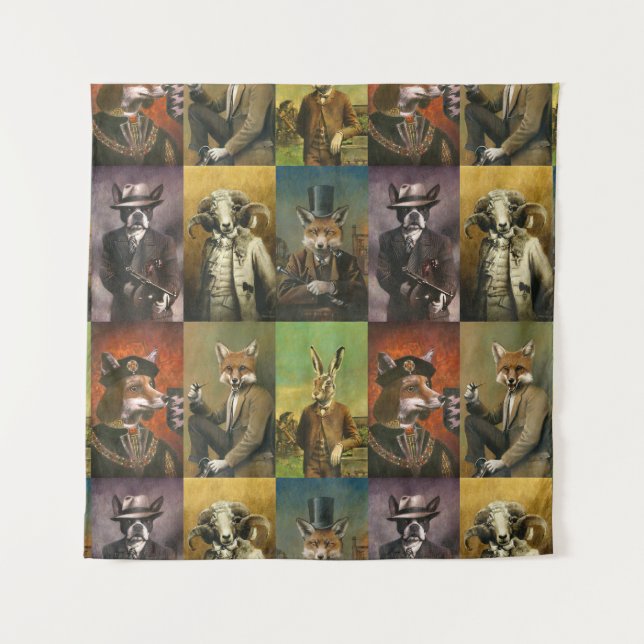 Animaux Vintages En Tapisserie (Devant)