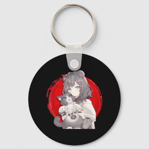 Anime and Cats Lover Japanese Manga kawaii Otaku G Schlüsselanhänger