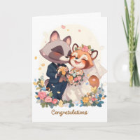 Anime Animals Niedlich Hochzeit Herzlichen Glückwu