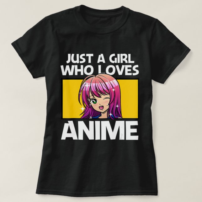 Anime Art for women Teen Girls Anime Merch Girl T-Shirt (Design vorne)