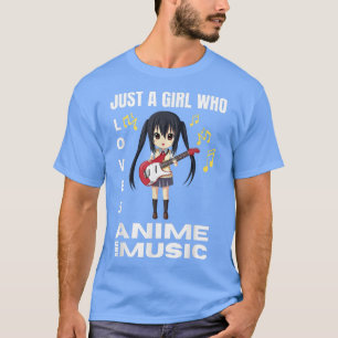 Anime Art for women Teen Girls Anime Merch Musik T-Shirt