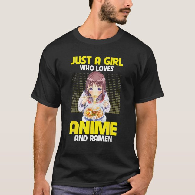 Anime Art for Women Teen Girls Anime Merch Ramen A T-Shirt (Vorderseite)