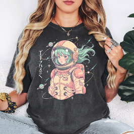 Anime-Astronautin-Mädchen-Weltraum-Explorerin-Desi T-Shirt