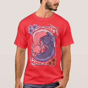 Anime Axolotl Waifu, Liebe Anime Ramen und Sketc T-Shirt