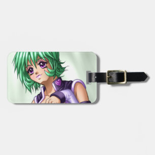 Anime bedecken oben Mädchen Gepäckanhänger
