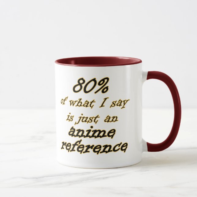 Anime-Bezugswitz-Tassen Tasse (Rechts)