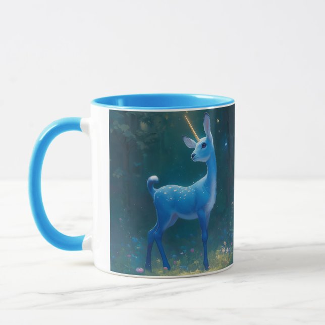 Anime Blue Fawnicorn Kaffee/Tee Tasse (Links)