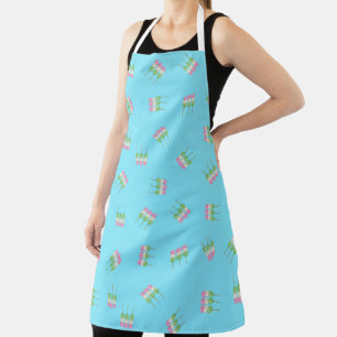 Anime Blue Pastel Dango All-over Print-Schürze Schürze