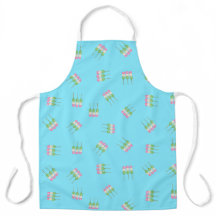 Anime Blue Pastel Dango All-over Print-Schürze