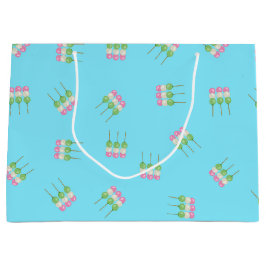Anime Blue Pastel Dango Gift Bag Große Geschenktüte