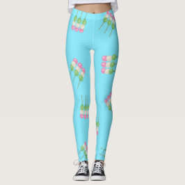 Anime Blue Pastel Dango Leggings