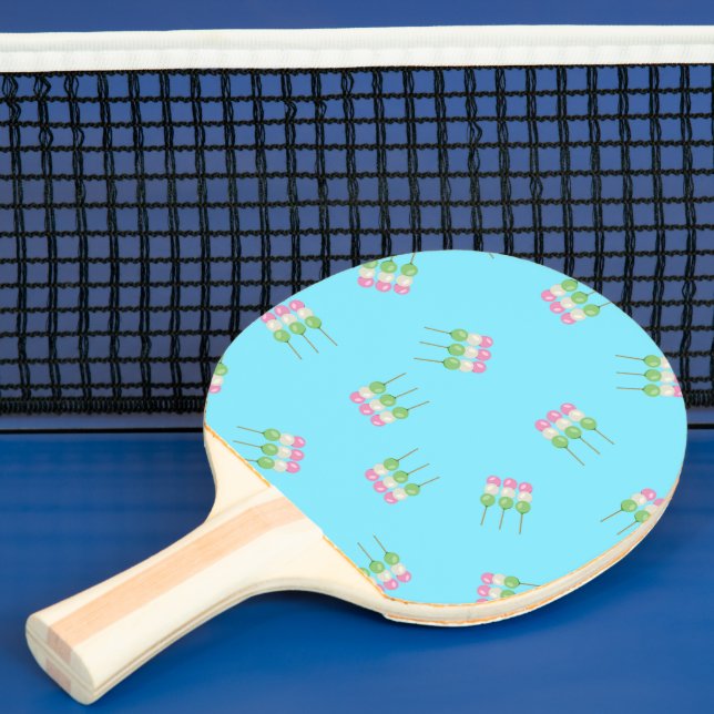 Anime Blue Pastel Dango Ping Pong Paddle Tischtennis Schläger (InSitu)