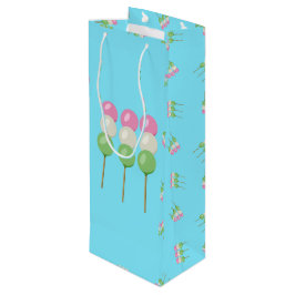 Anime Blue Pastel Dango Weinbeutel Geschenktüte Für Weinflaschen