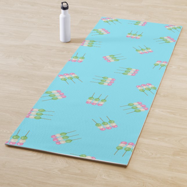 Anime Blue Pastel Dango Yoga Mat Yogamatte (Beispiel)