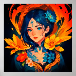 Anime Blume Queen Poster