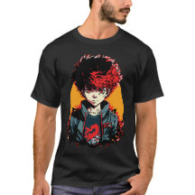 Anime Boy: Illustration zum Roten und Schwarzen Ha