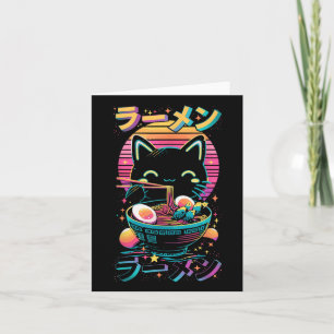 Anime Cat Eating Ramen Japanisch Ramen Cat Japan Karte